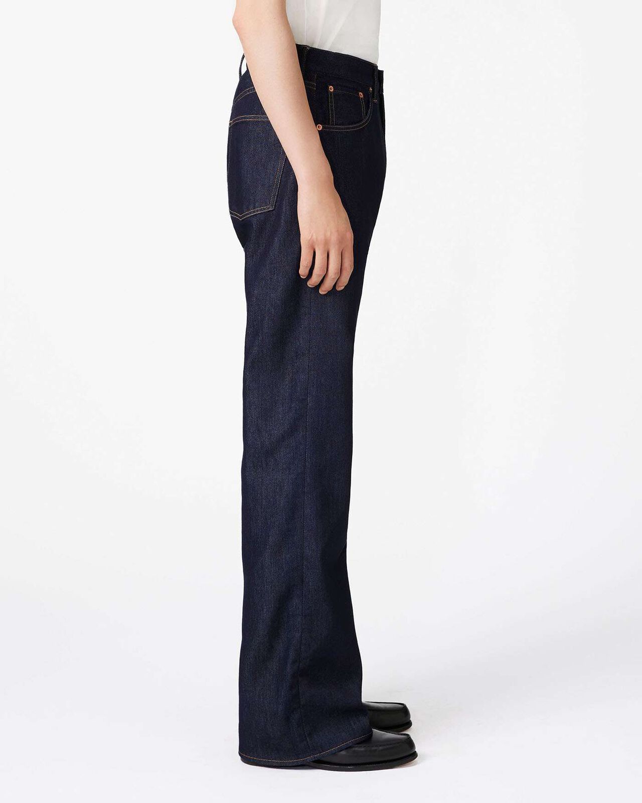 Light Flare Jeans 9oz,INDIGO, large image number 1