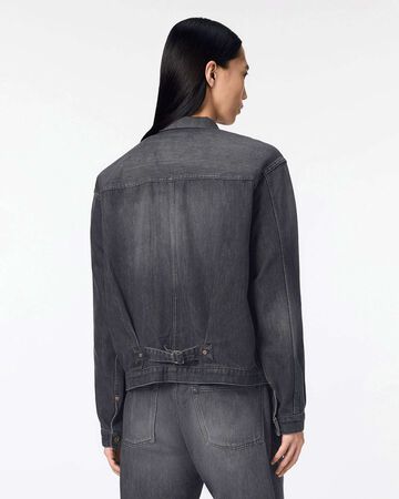MEN | Light Type 1 Denim Jacket 9oz Washed Black,WASHED BLACK, large image number 2