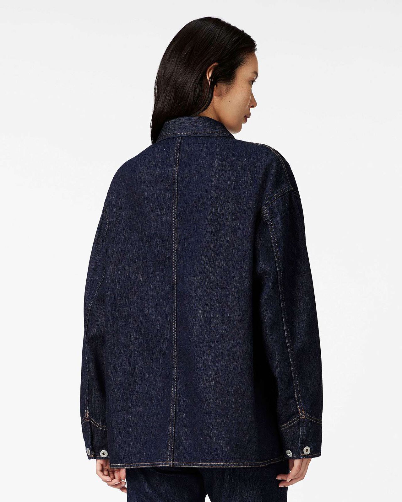 Selvedge Coveralls 12oz,INDIGO, large image number 2