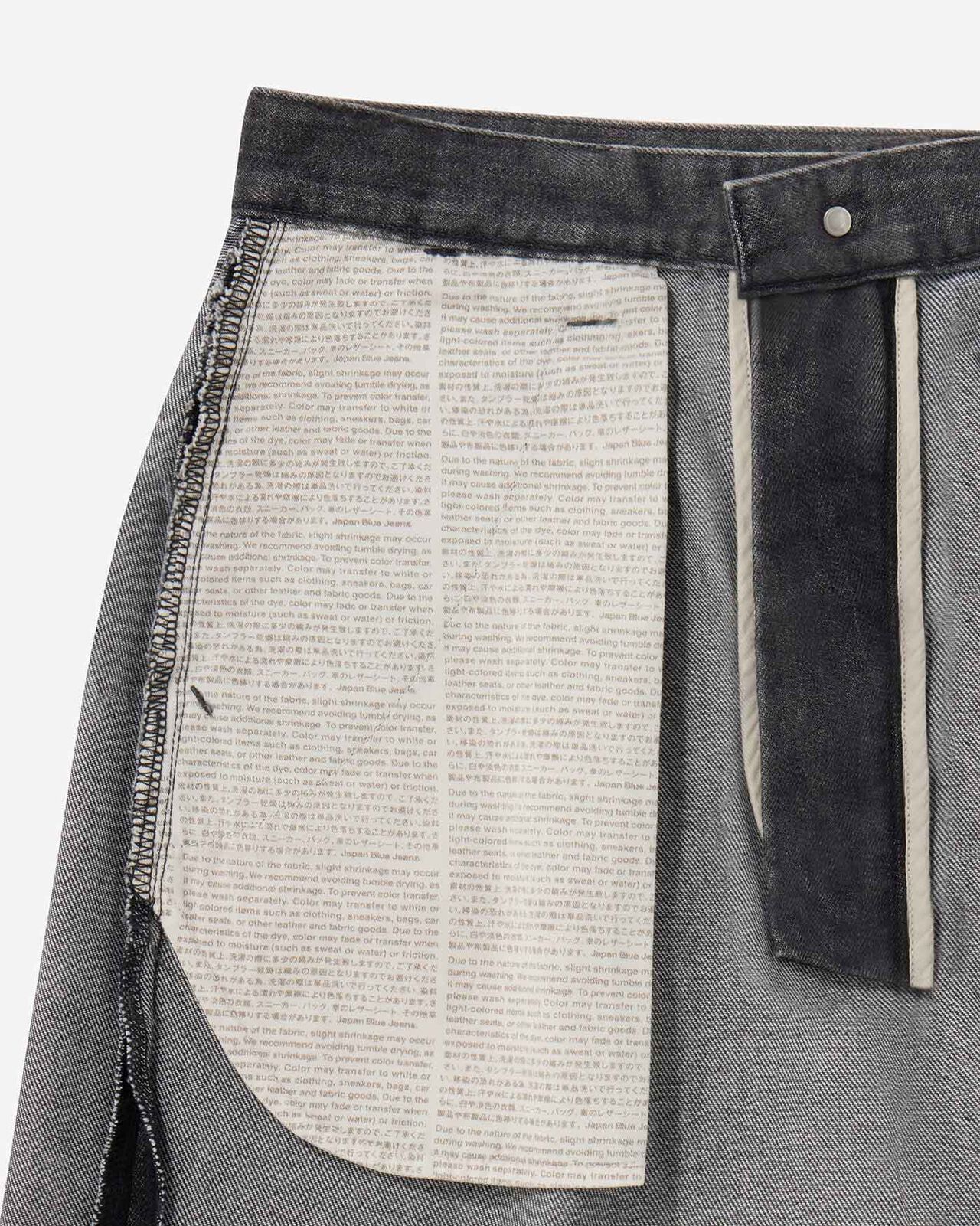 MEN | Light Tuck Shorts 9oz Washed Black,WASHED BLACK, large image number 6