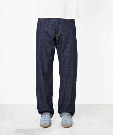 [ ONLINE EXCLUSIVE ] J555 13.5oz Suvin Gold Cotton Loose Selvedge Jeans,INDIGO, small image number 0