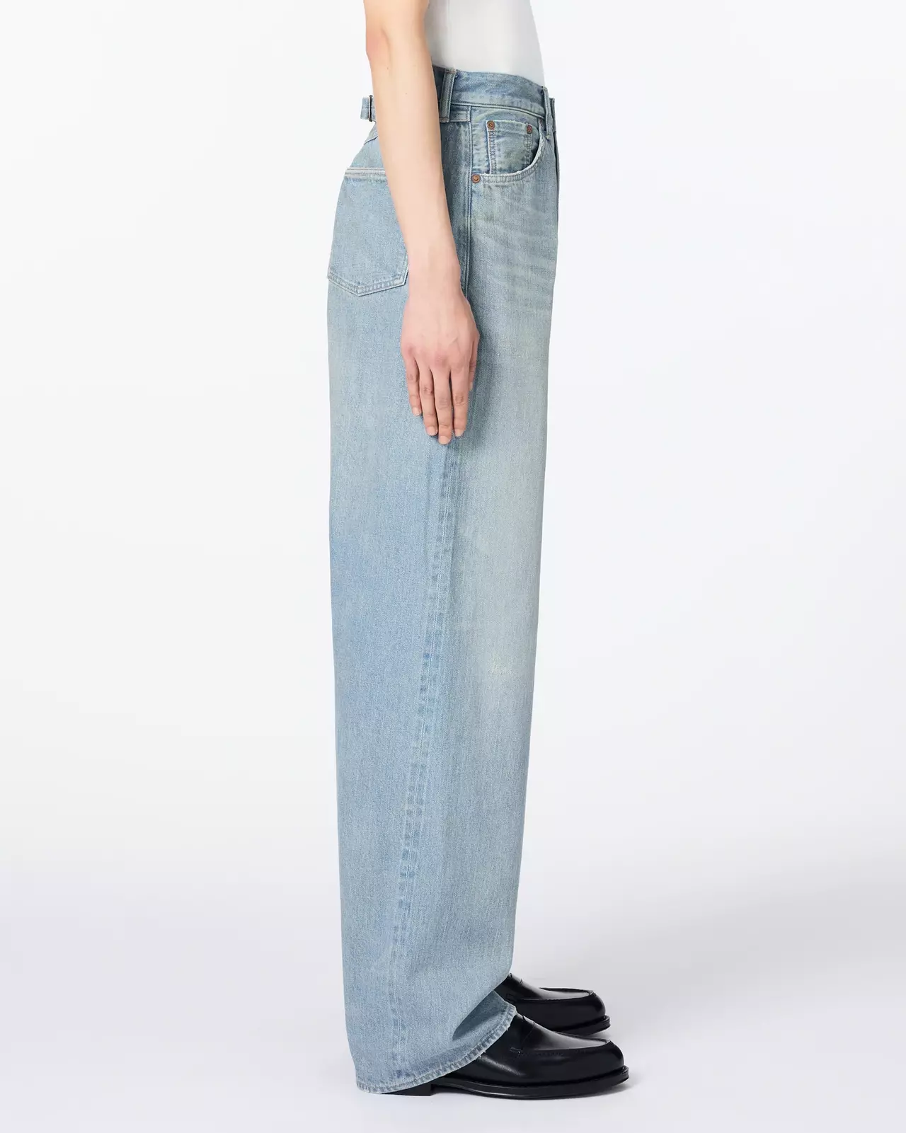 MEN | ReDESIGN Skew Straight Jeans 12oz Light Indigo,LIGHT INDIGO, large image number 1