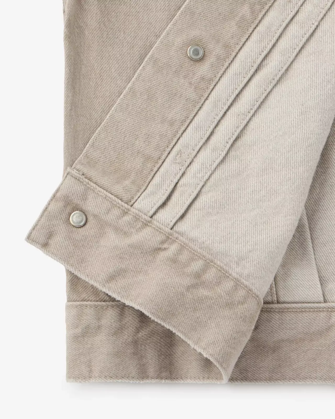 WOMEN | Denim Jacket 13.5oz Beige,BEIGE, large image number 8