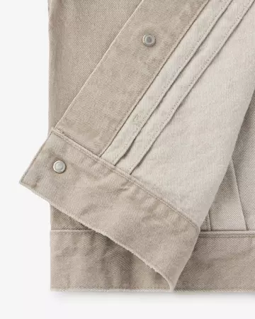 WOMEN | Denim Jacket 13.5oz Beige,BEIGE, large image number 8