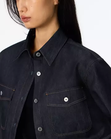 WOMEN | Light Denim Work Shirt 7oz Rigid,RIGID, large image number 3