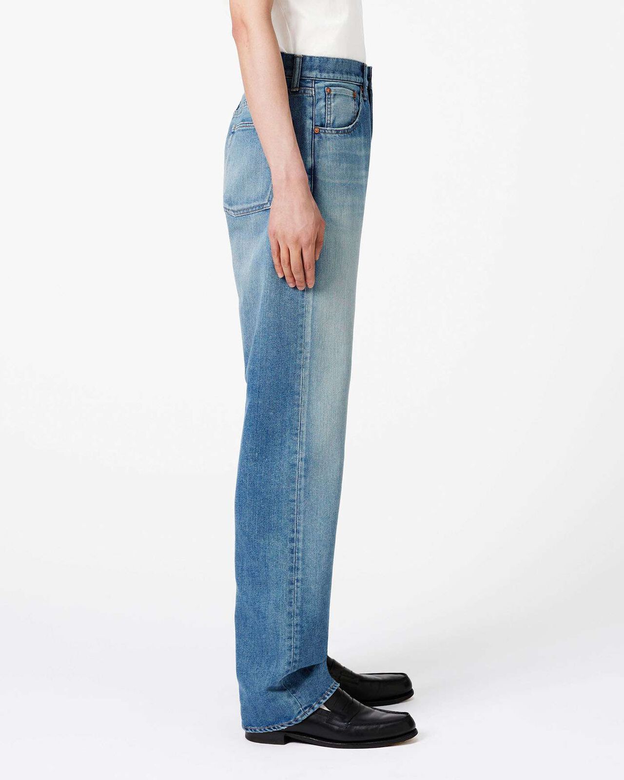 Light Wide Jeans 9oz Medium Indigo,MEDIUM INDIGO, large image number 1