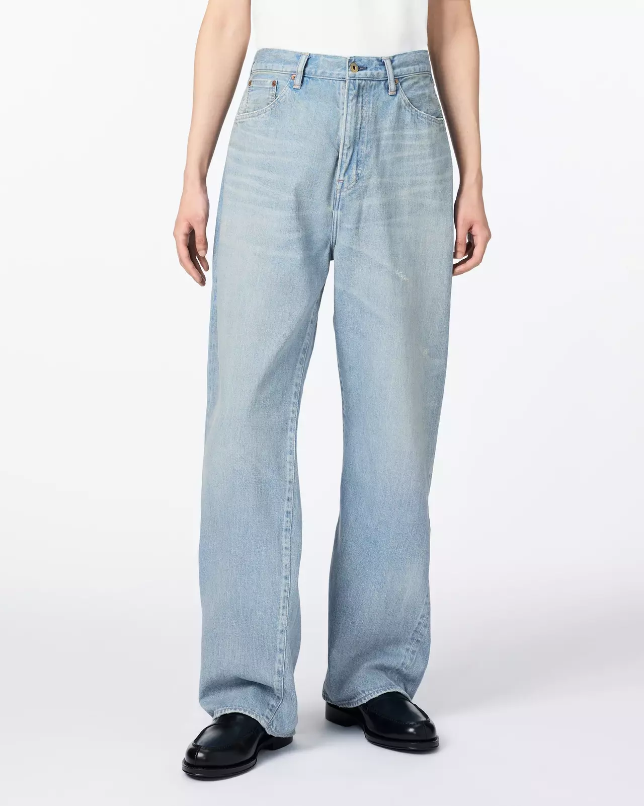 MEN | ReDESIGN Skew Straight Jeans 12oz Light Indigo,LIGHT INDIGO, large image number 0