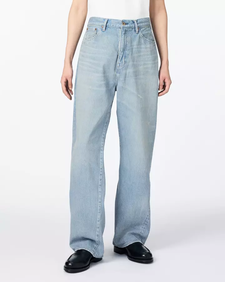 MEN | ReDESIGN Skew Straight Jeans 12oz Light Indigo,, medium